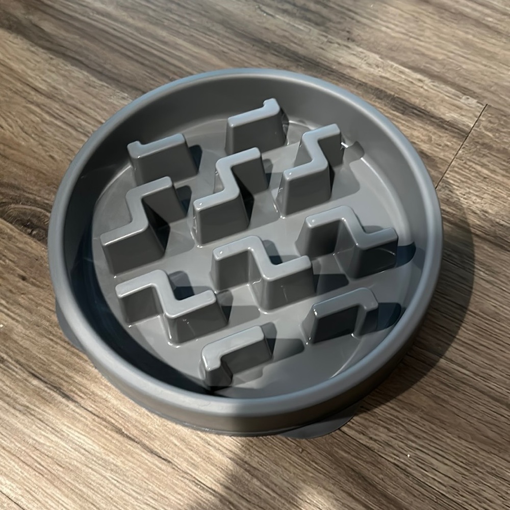Dog food puzzle bowl/slow feeder